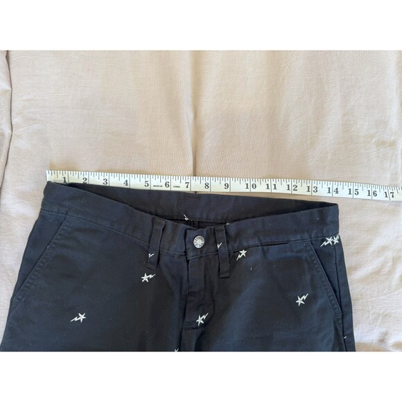 A Bathing Ape Mens XXS Black Embroidered Straight Bapesta Work Japan Myro Star - Picture 8 of 12